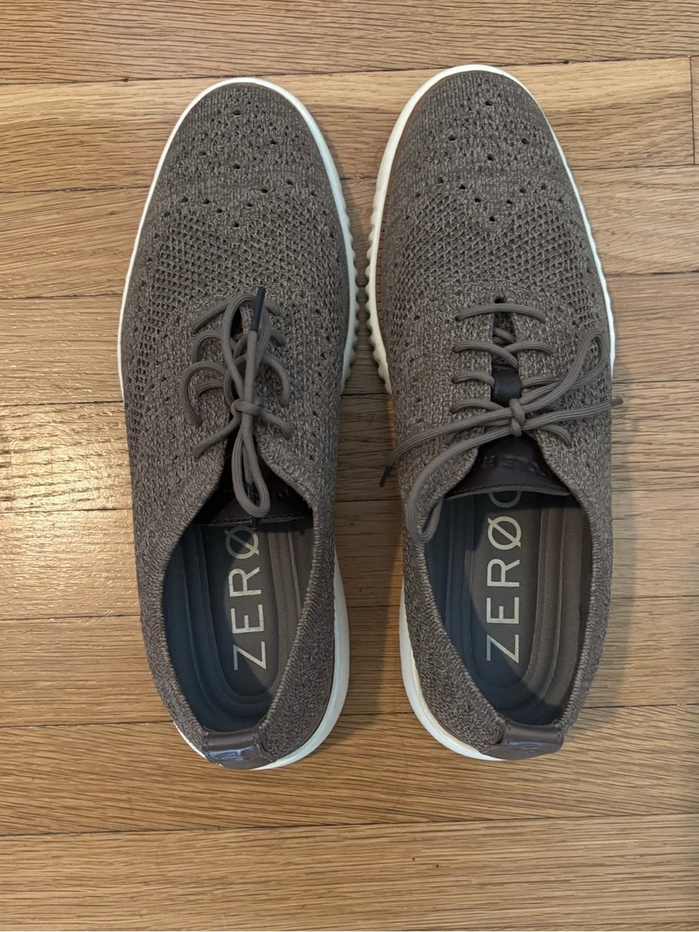 Cole Haan Men’s Knit Sneaker - Taupe with White Sole